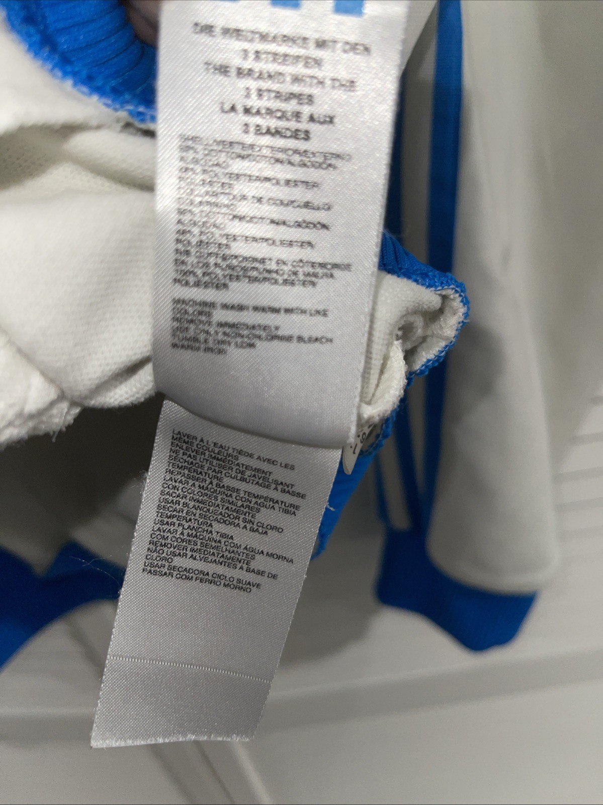 Adidas Beckenbauer 2006 Vintage White/Blue Track Top Jacket 2XL image 7