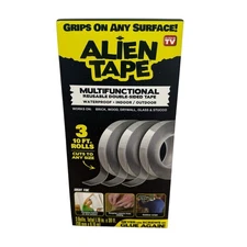 Alien Tape Multifunctional Reusable Double Sided Tape 3 x 10 ft. Rolls - NIP