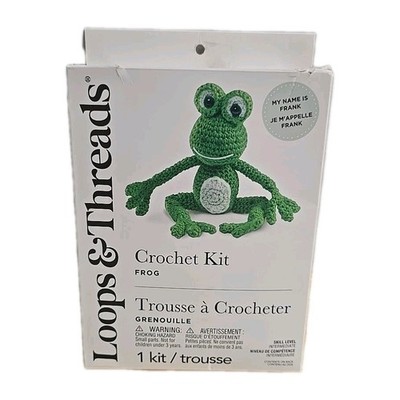 Loops & Threads Crochet Kit ''Frog'' Damaged Box 