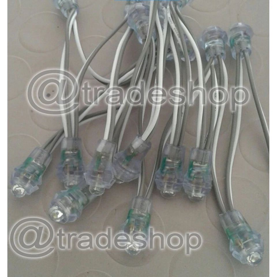 50 LED CIELO STELLATO FARETTI INCASSO LUCE BIANCA FREDDA KIT PUNTI LUCE 12V IP68 - Immagine 2 di 3