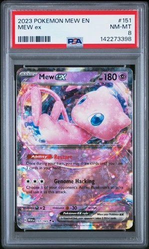 2023 POKEMON MEW EN-151 #151 MEW EX PSA 8