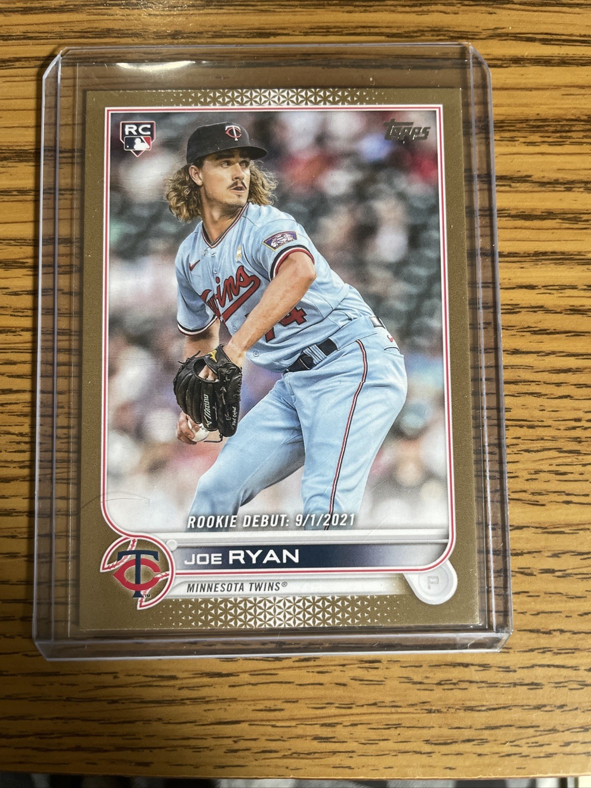 2022 Topps Update Joe Ryan RC Rookie Debut Gold #/2022 Minnesota Twins
