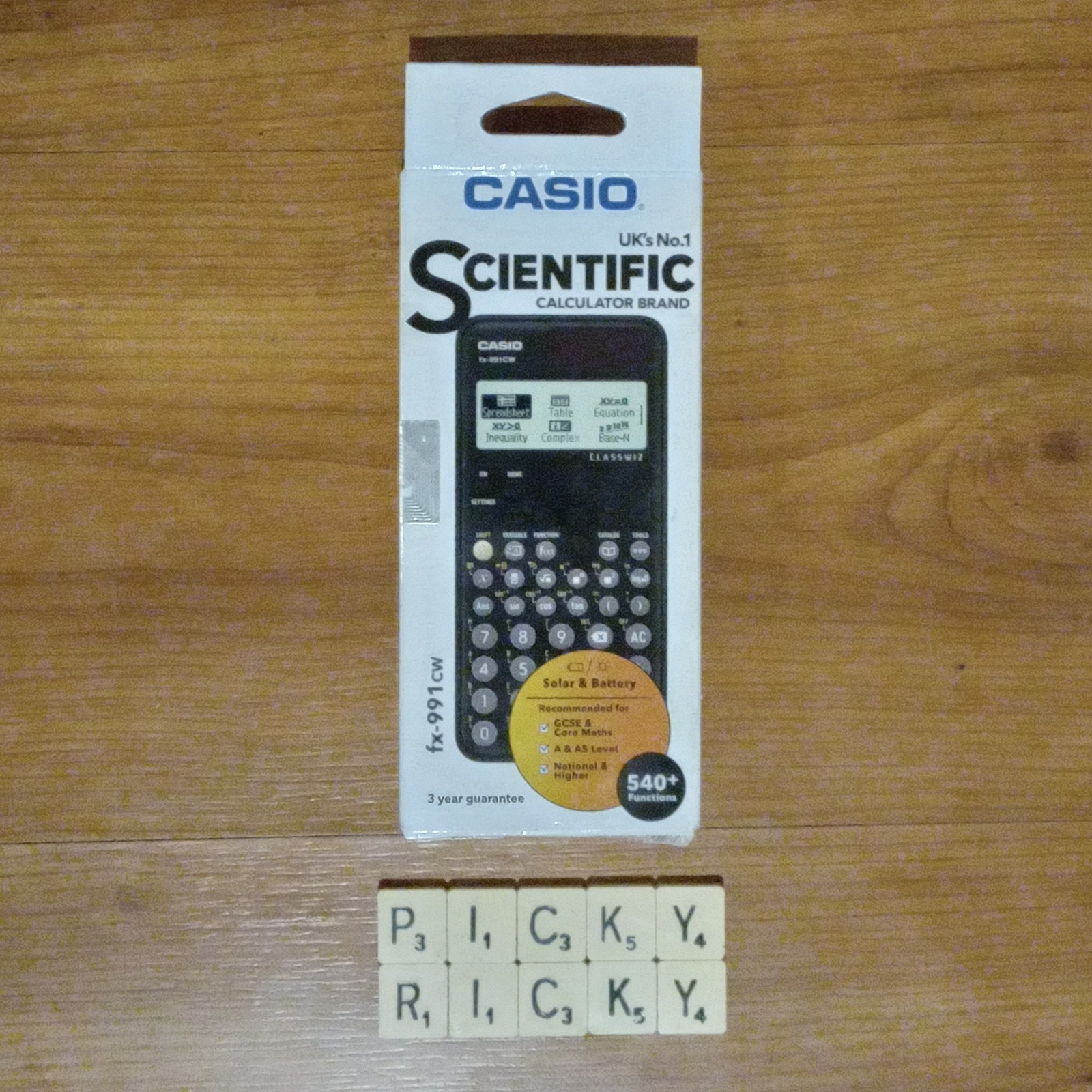 Casio FX-991 CW Scientific Calculator - Black - 540+ Functions - New Open Box