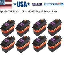 8Pcs MG996R Digital Servo Full Metal Gear Servo Motor for Cars Boats Airplanes