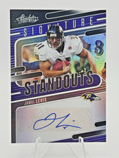 Jamal Lewis 2024 Panini Absolute Signature Standouts Auto #SS-JLS One of One 1/1