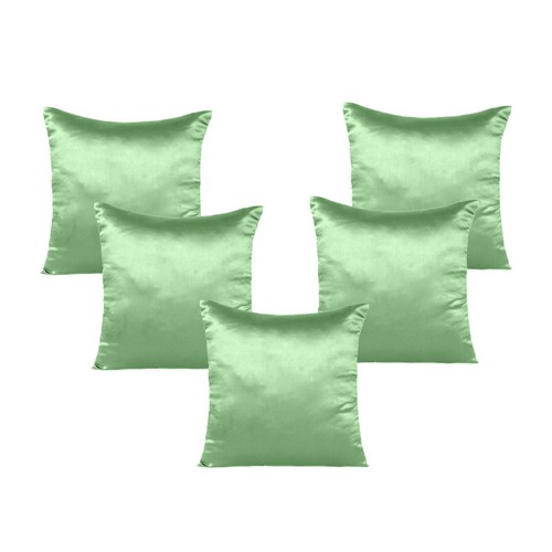 Cushion Cover Pillow Case Throw 18x18 Soft Decorative Solid Satin Pillow Shams - Picture 78 of 191