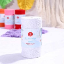 Bakers Cotton Twine 1mm Cord Spool 100 mtrs - White