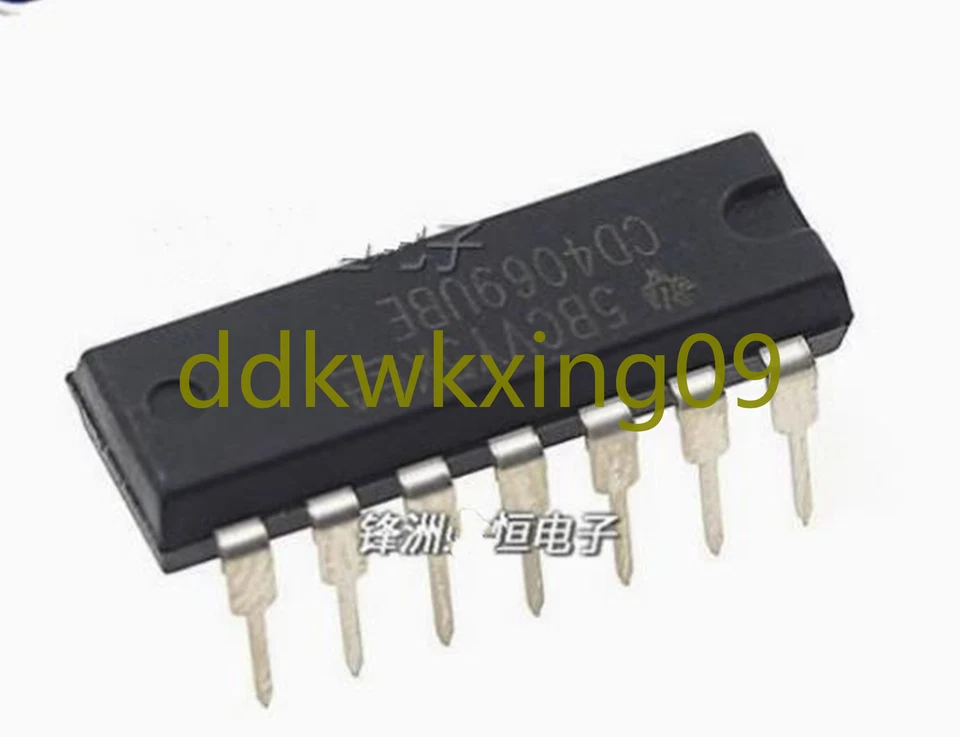 5PCS NEW CD4069UBE six non-gate CMOS six inverter DIP-14 in line - Image 2 of 2