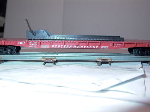 American Flyer HO,Gilbert HO #33557 Western Maryland Flatcar EX.Orig.Cd BEAUTY!!