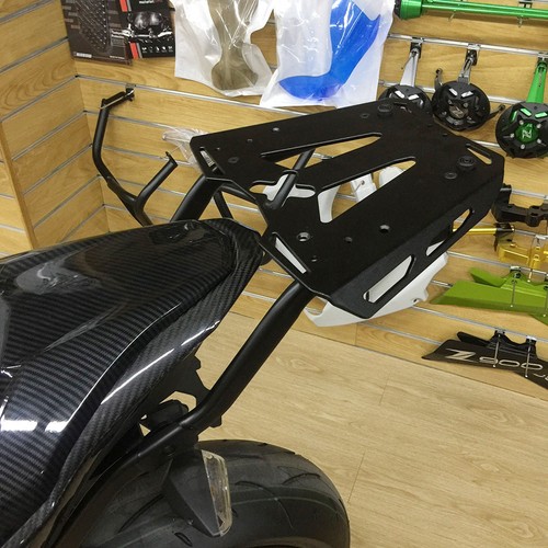 Black Motorcycle Luggage Rack Rear Carrier Bracket For Kawasaki Z900 20172019 eBay