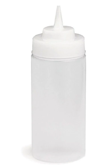 Clear Wide Neck Clear Squeeze Sauce Bottle 32oz Food Ketchup Mustard Dispenser