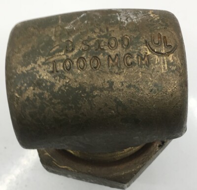 DS100 DOSSERT USED COPPER SPLIT BOLT CONNECTOR MIN 500MCM MAX 1000MCM