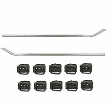 1962~1966 Chevy Pickup Truck Door Molding Lower Pair Right&Left w/Clip Dynacorn