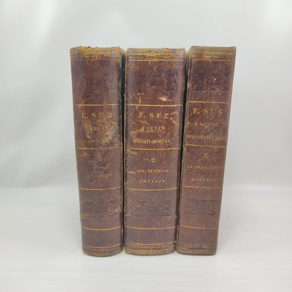Eugenio Sue I SETTE PECCATI MORTALI DI EUGENIO SUE, Tipografia Pagnoni 1850 - Immagine 3 di 4