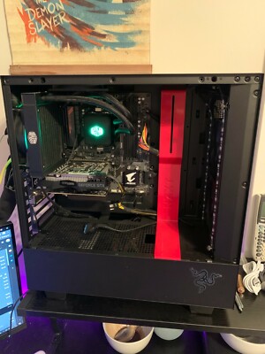 NZXT Black case with GEFORCE GTX 1650 super,optional lowprofile 1030 gpu