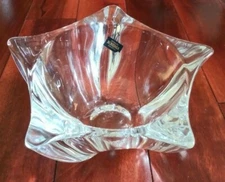 Crystalite BOHEMIA Czech Republic Clear Medium Bowl 5 3/4" X 2 1/2" Decorative