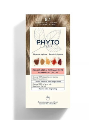 Phyto  Paris Permanent Color Treatment Botanical Pigments 8.1 Light Ash Blonde