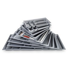 Besteckeinsatz ORGA-BOX I silbergrau für Blum Tandembox / Modern Box 300-1200 mm