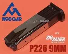 MecGar MAGAZINE 9mm 10 Round NICKEL for SIG SAUER SigArms P226
