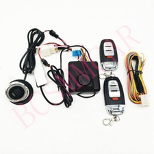 Keyless One-button Start Motorcycle Engine Ignition Anti-theft Alarm System Kit