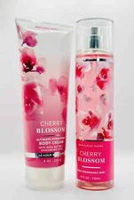 Bath & Body Works CHERRY BLOSSOM  Fine Fragrance Body Mist & Body Cream