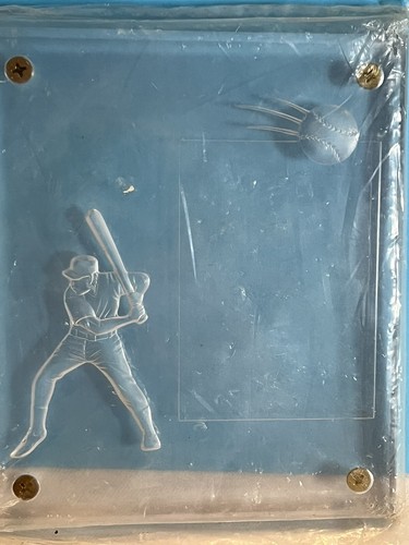 Lucite Kunststoff Baseball Karten Schutz schwer groß verschraubt Rahmen