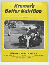 1977 SEPTEMBER KRAMER'S BETTER NUTRITION Health Food Journal Magazine Products