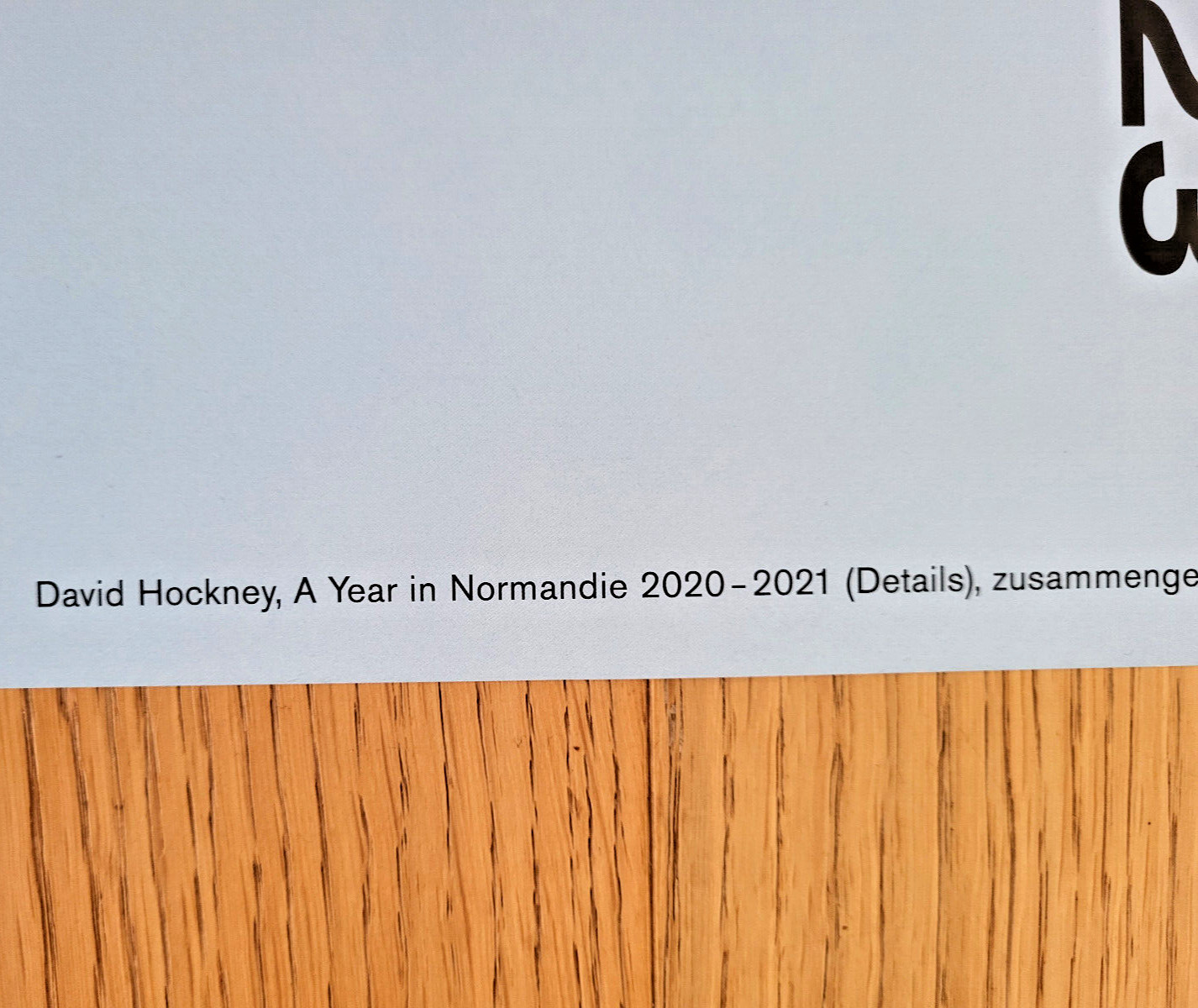 DAVID HOCKNEY - ORIGINAL EXHIBITION POSTER - A YEAR IN NORMANDIE - MODEL 2- 2023 image 7