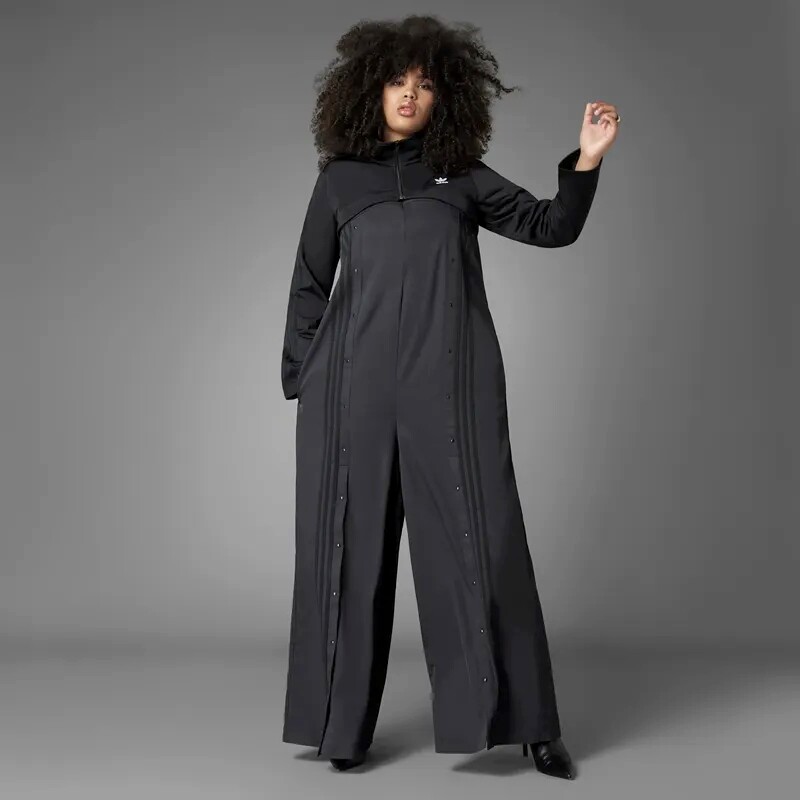Trendyol Damen Overall In Übergröße | Schwarzer Gewebter Overall Mit Schulterfreiem Oberteil | Größen Bis 6XL, 100% Polyester