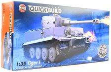 Airfix QUICK BUILD Tiger 1 1:35 Scale Plastic Model Tank Kit J6041