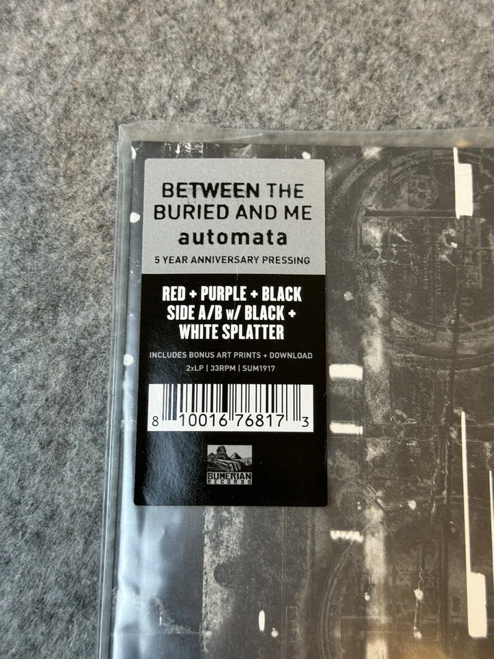 Between the Buried and Me - Automata LE Red Purple Black W/ Black White Splatter - Image 2 of 4