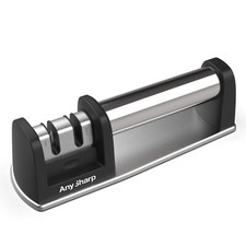 AnySharp Handlebar Grip 2 Stage Knife Sharpener with Non-Slip Base