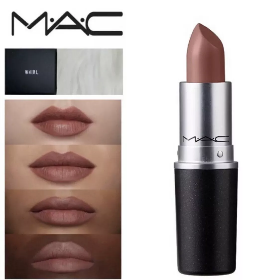 MAC WHIRL 626 Matte Lipstick Full Size Rose Warm Classic Iconic