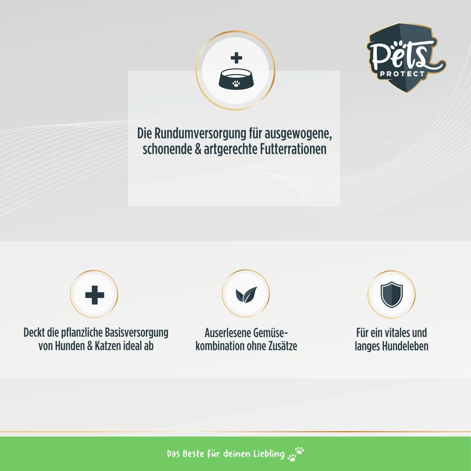 GEMÜSEMIX für Hunde & Katzen | 1.000g | Premium Gemüse Futterflocken Barf Zusatz - Bild 4 von 4
