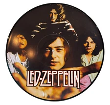Led Zeppelin - Band Photo Picture Disc - Real Vinyl 12" - Upcycled Wall Art
