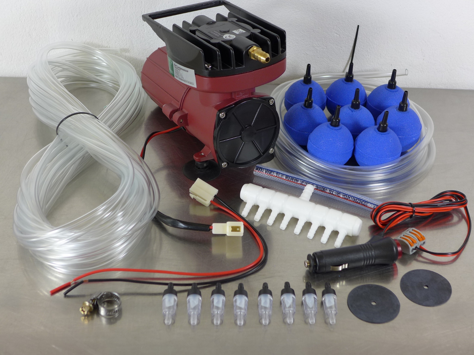 ACO006 12V Transportbelüfter Sauerstoffpumpe Belüfter Teichbelüfter