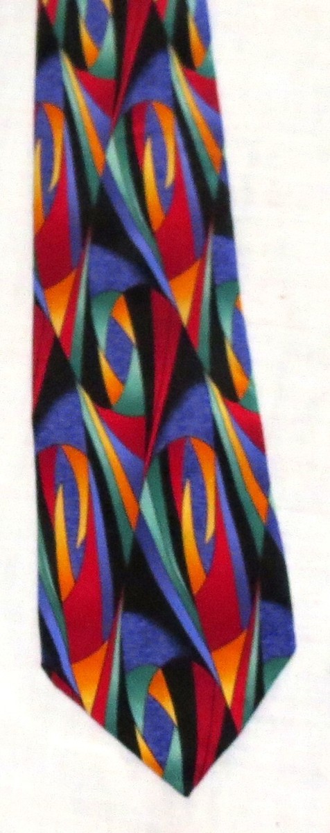 bright coloured ties