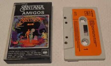Santana - Amigos 1976 CBS 40-86005 Paper Labels Cassette Tape Album