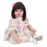 Handmade Lifelike Baby Girl Doll Soft Vinyl Silicone Reborn Baby Dolls Newborn Handmade Lifelike Baby Girl Doll Soft Vinyl Silicone Reborn Baby Dolls Newborn