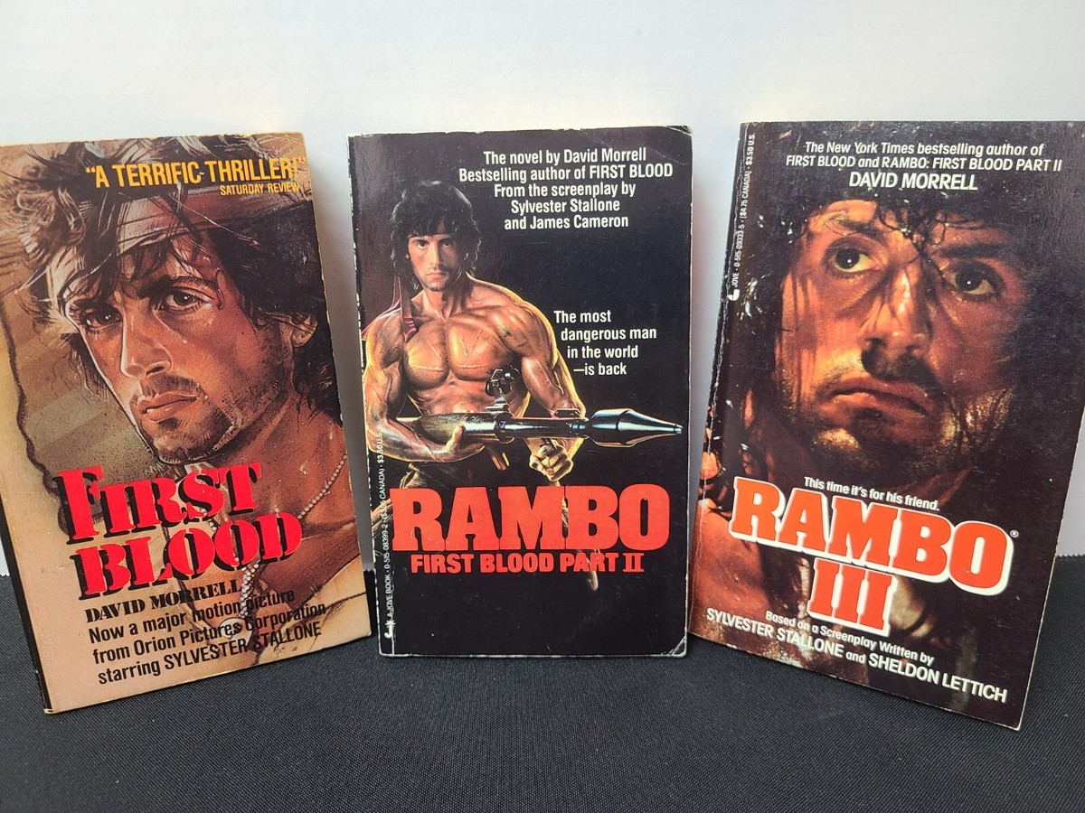 ALL SIGNED First Blood David Morrell 1982 Vintage Paperback Rambo