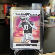 Tom Brady PURPLE LEGENDARY FOIL SEAL CONTENDERS MICHIGAN FOOTBALL CARD - Mint!