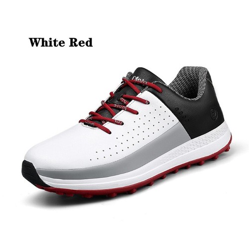 Herren Wasserdicht Rutschfest Spikeless Golfschuhe Outdoor Turnschuhe Freizeitschuhe - Bild 6 von 19