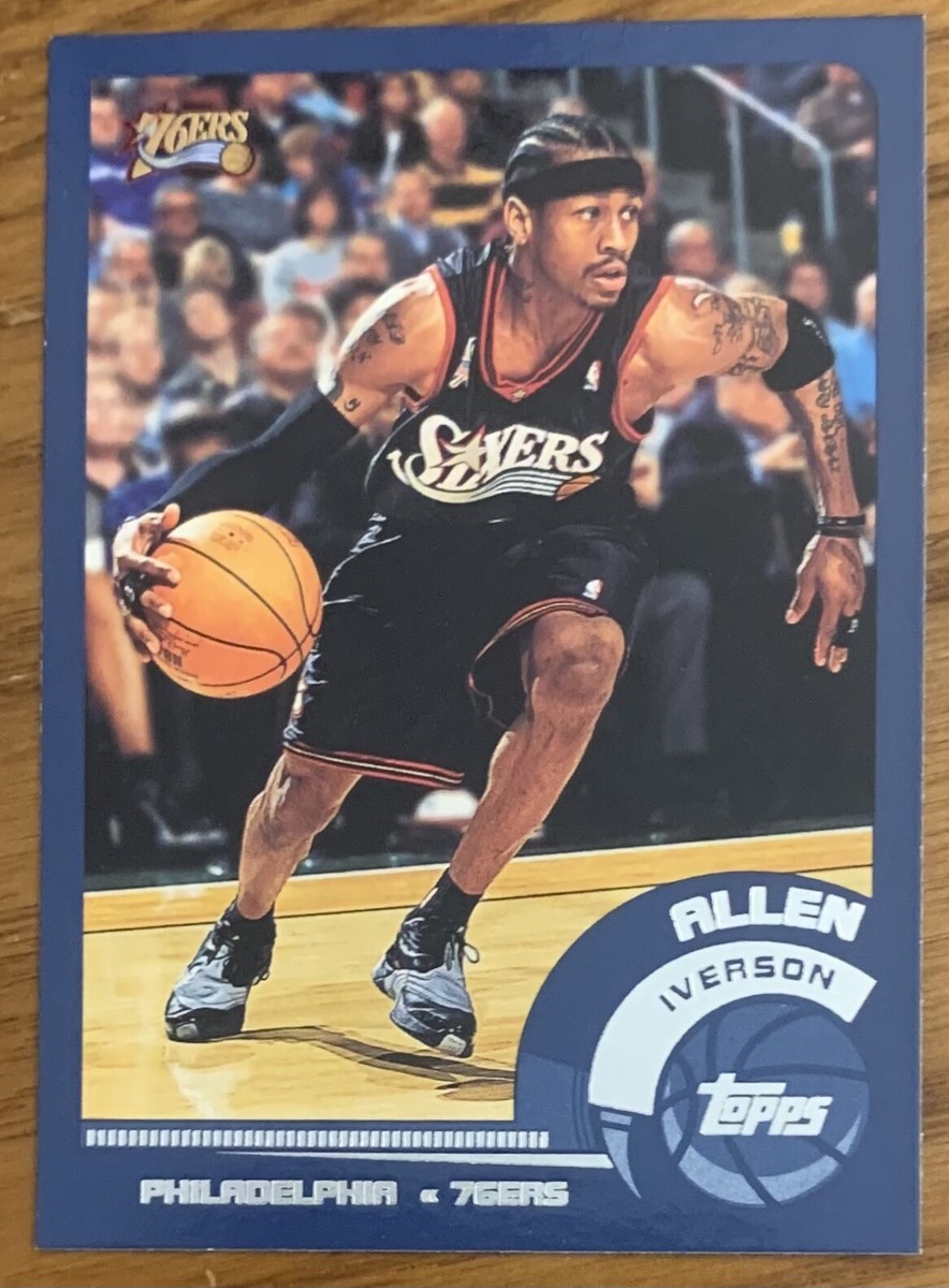 ALLEN IVERSON, 2002-2003 TOPPS CARD, NBA LEGEND ! | eBay