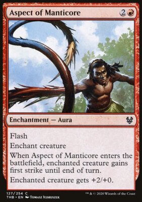 MTG Magic the Gathering Aspect of Manticore (127/372) Theros Beyond Death LP