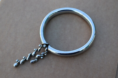 Bracelet Ajustable Vintage Brutaliste En Laiton Et Malachite - Style Créateur Pal Kepenyes