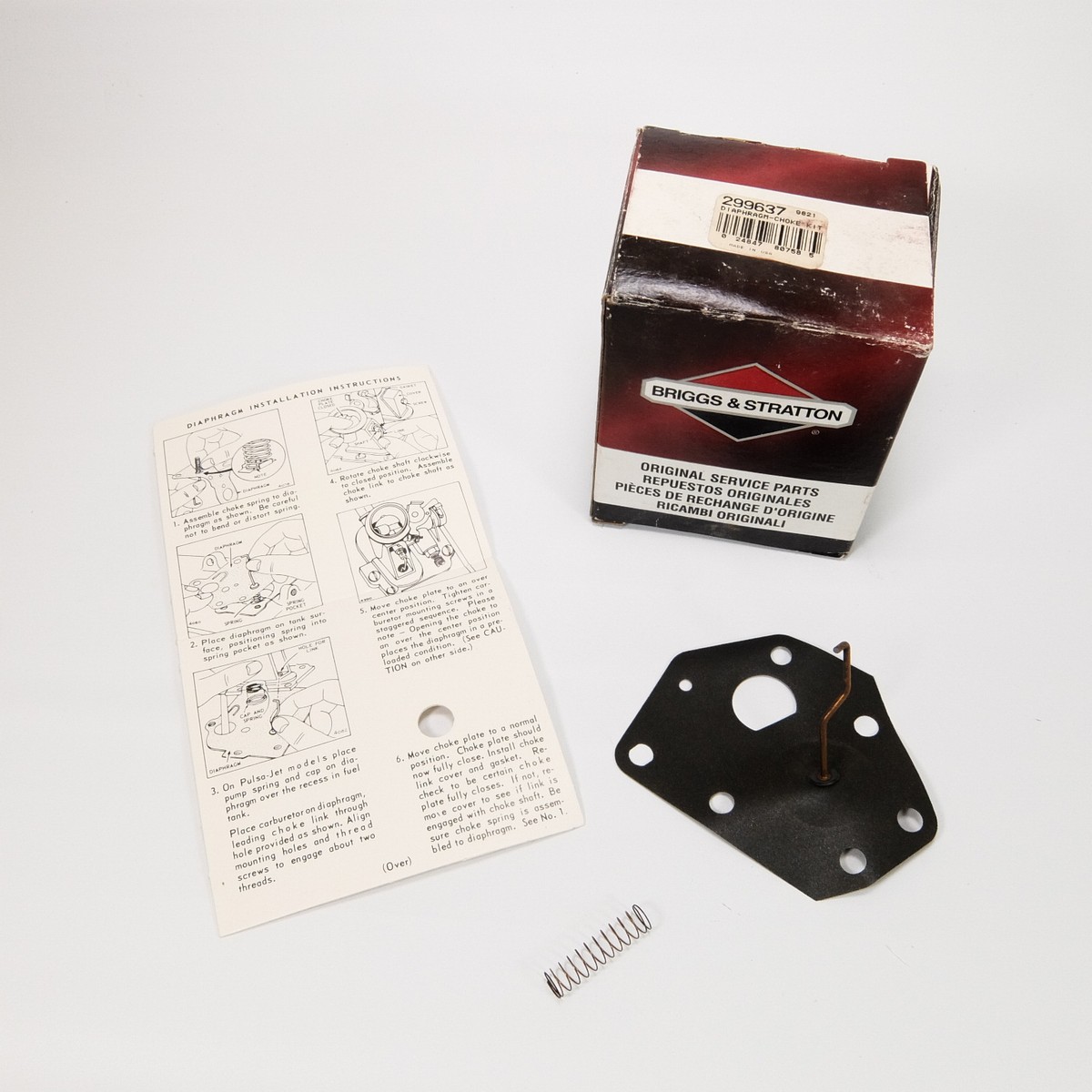 New Briggs & Stratton 299637 Choke / Pump Diaphragm | eBay