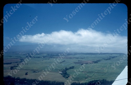 Sl68 Original slide 1960's Hawaii aerial view valley farms 675a - 第 1/1 張圖片