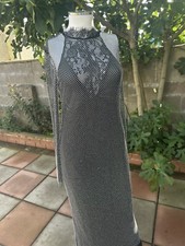 ZARA PARTY SEE THROUGH RHINESTONE MESH DRESS 0653/253 DUAL SIZE S-M
