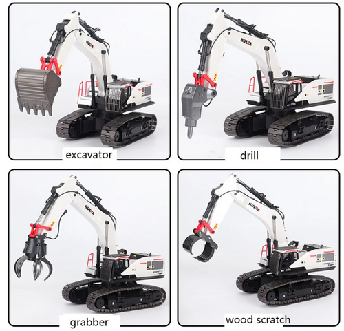 Huina 1594 1:14 2.4Ghz Metal 22CH RC Truck Remote Excavator Truck Remote Control - Picture 12 of 12