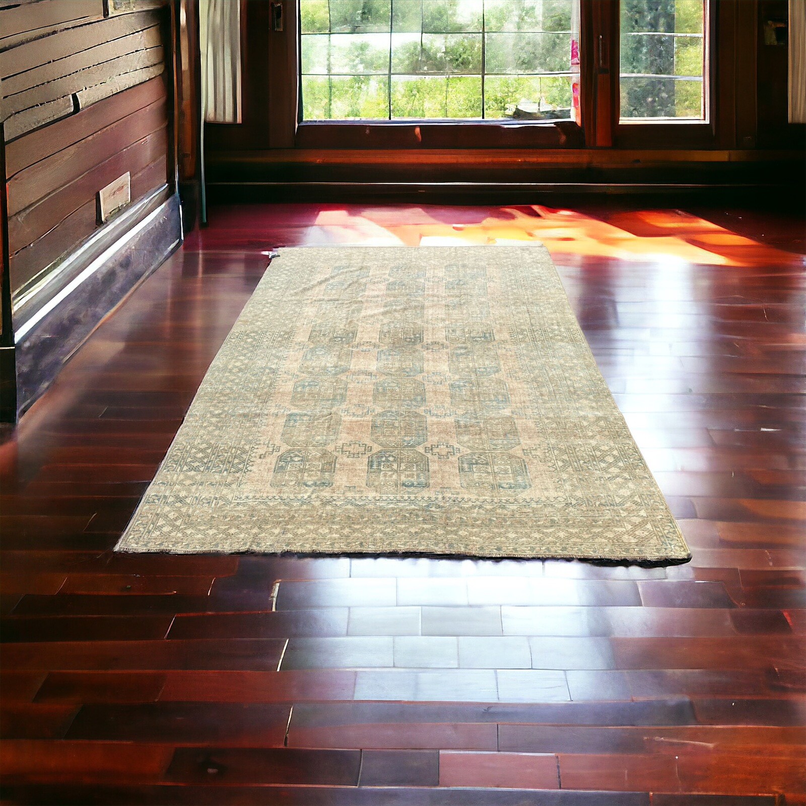 Antique Oriental Vintage Rug ( Ensari ) | eBay